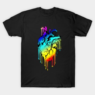 Raimbow Human Heart prideshirt T-Shirt